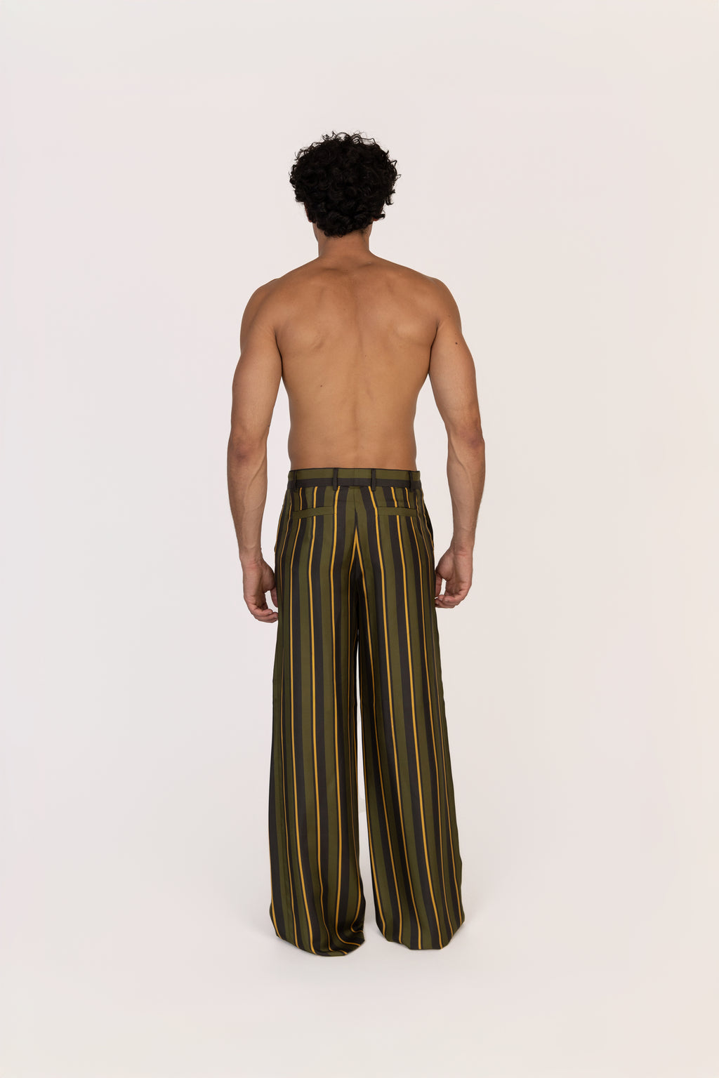 C009 WIDE-LEG SILK TROUSERS