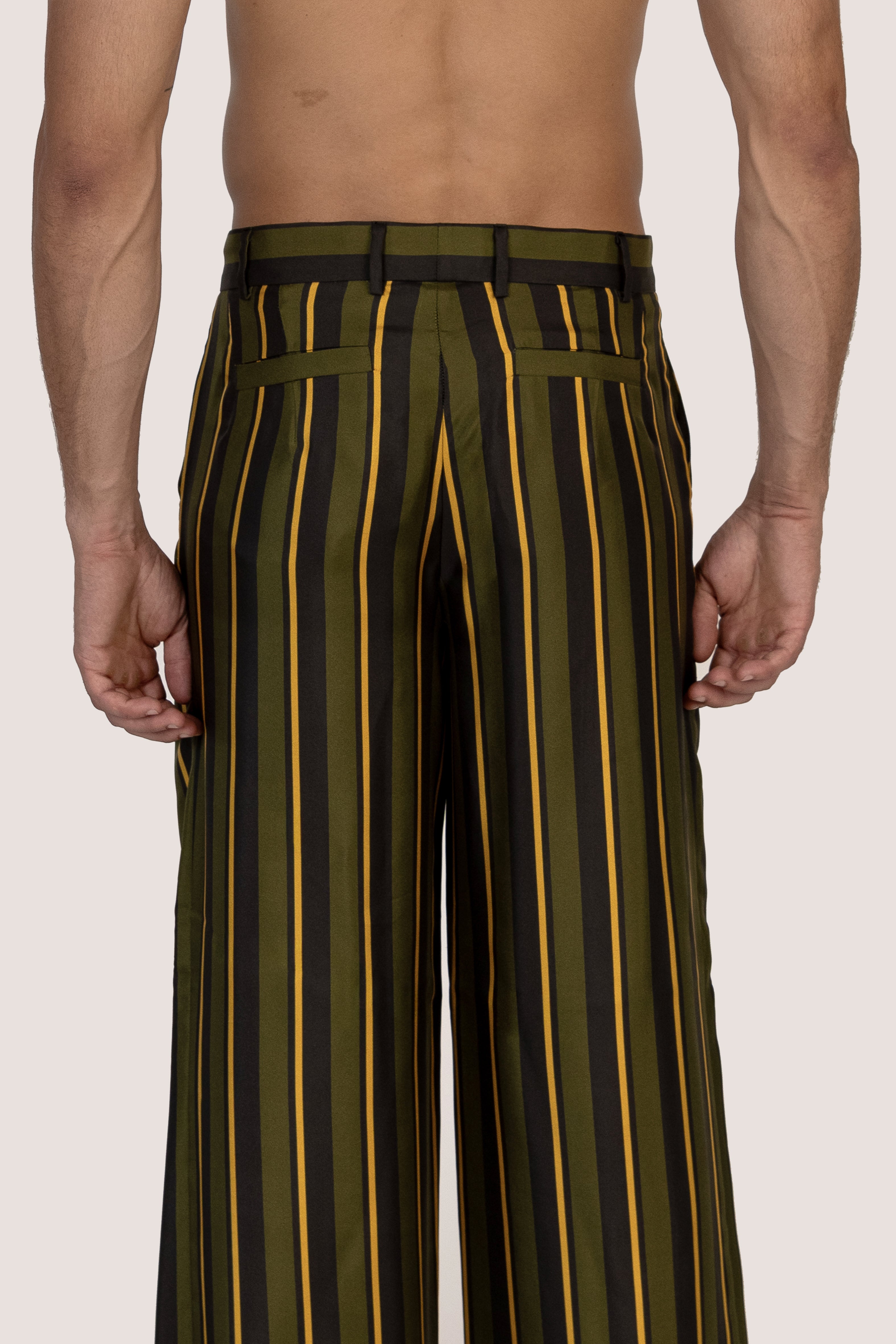 C009 WIDE-LEG SILK TROUSERS